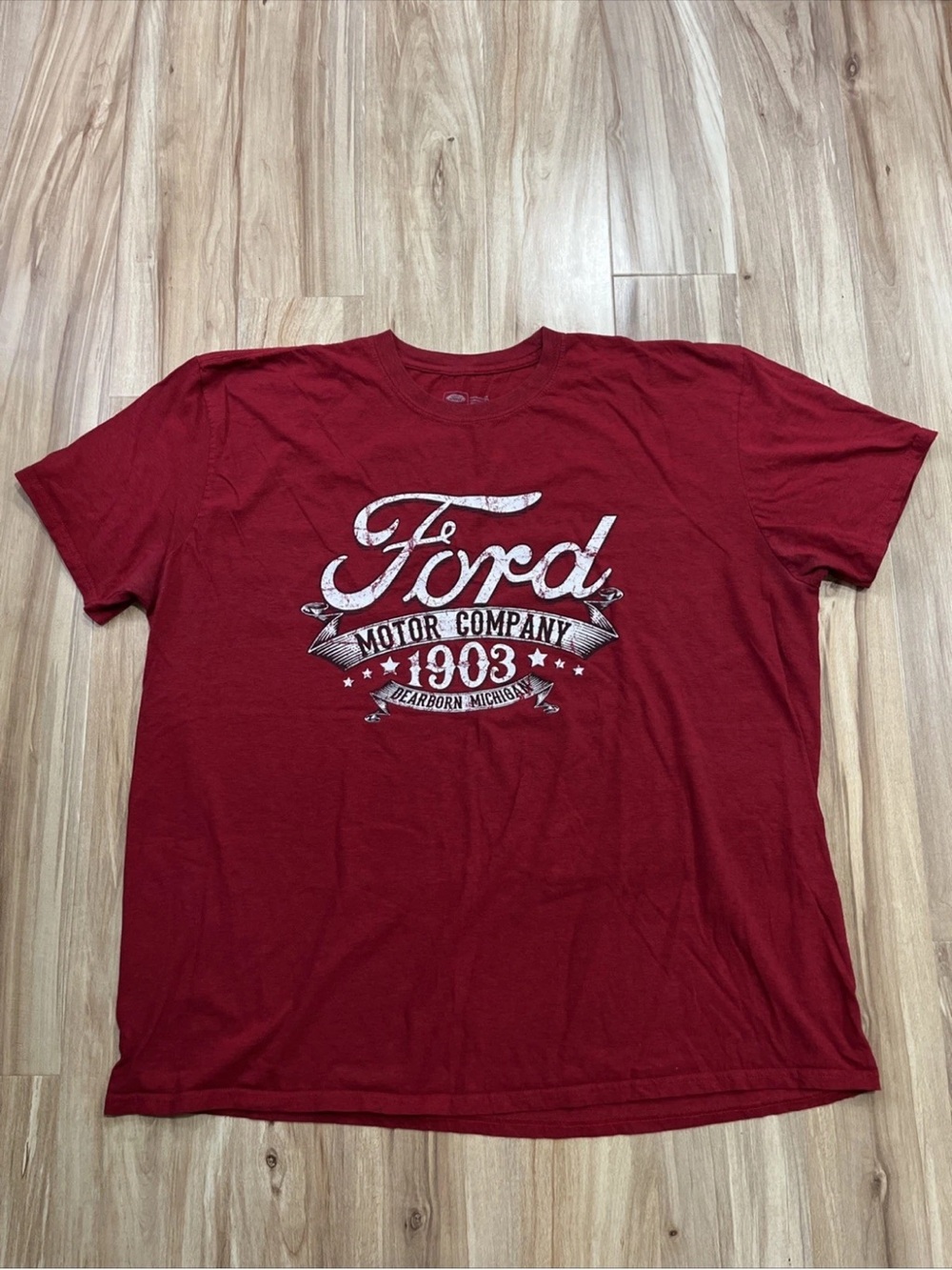 Ford Men’s Crimson Graphic Short Sleeve Tee